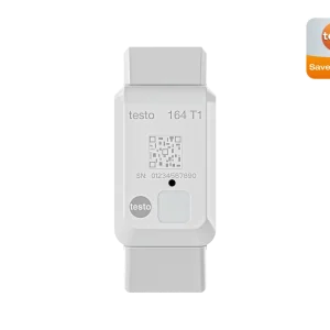testo 164 T1, Easy-to-use mini online data logger for automated temperature monitoring with integrated sensor.