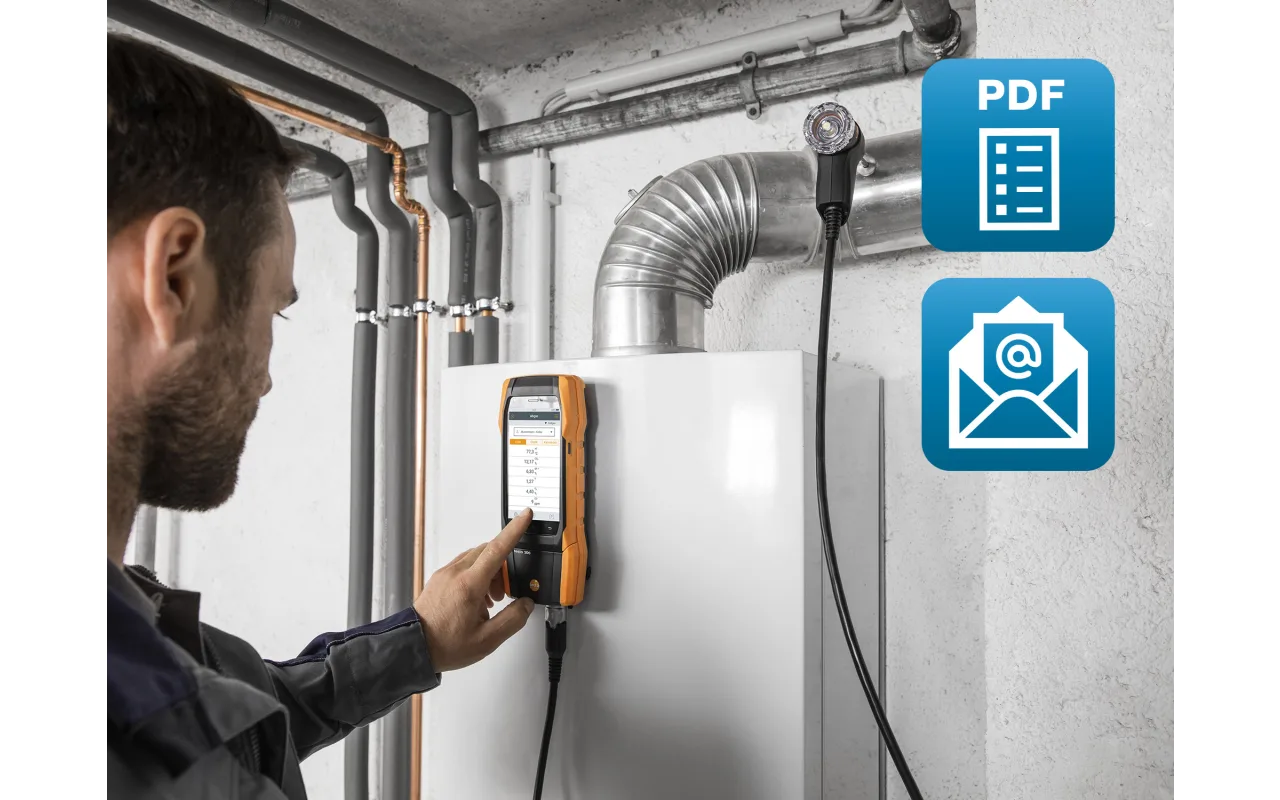 Testo 300 Flue Gas Analyzer, O2, CO, H2, NO Sensors, Longlife - Image 3