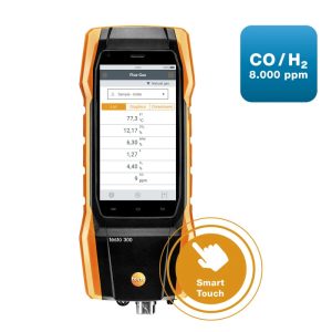 Testo 300 Flue Gas Analyzer, O2,NO Sensors, Longlife