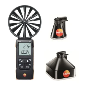 testo 417 kit 2 - Vane anemometer with measuring funnels and flow straightener