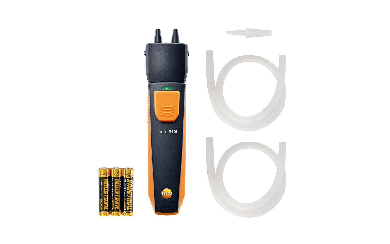 testo 510i - differential pressure measuring instrument with smartphone operation