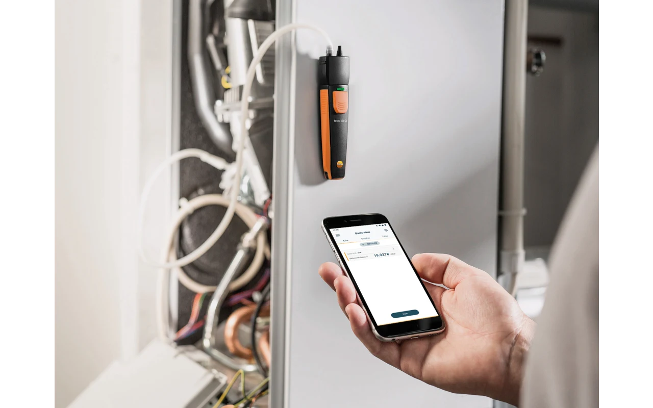 testo 510i - differential pressure measuring instrument with smartphone operation - Image 6