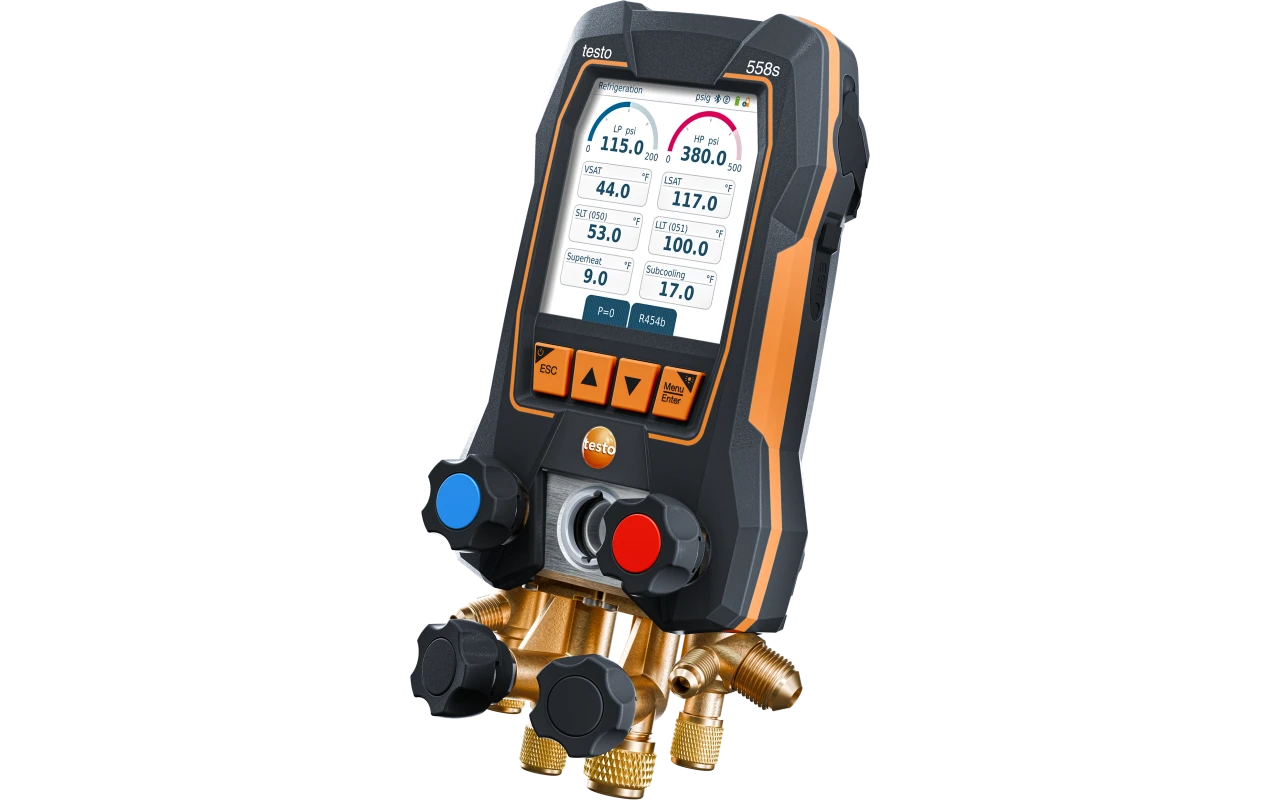 testo 558s - Digital manifold with 4-way valve block and intuitive touchscreen - Image 2