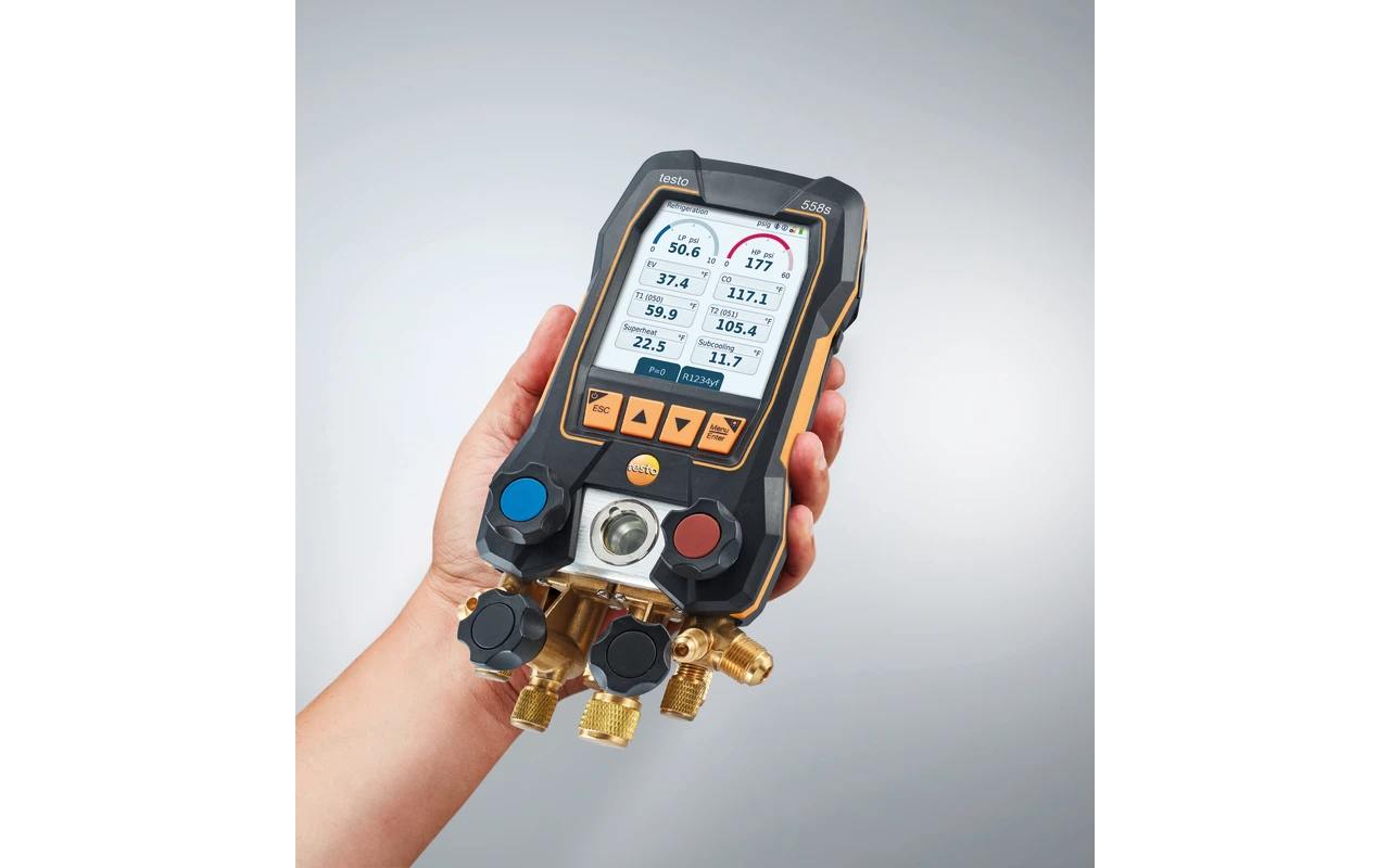 testo 558s - Digital manifold with 4-way valve block and intuitive touchscreen - Image 6