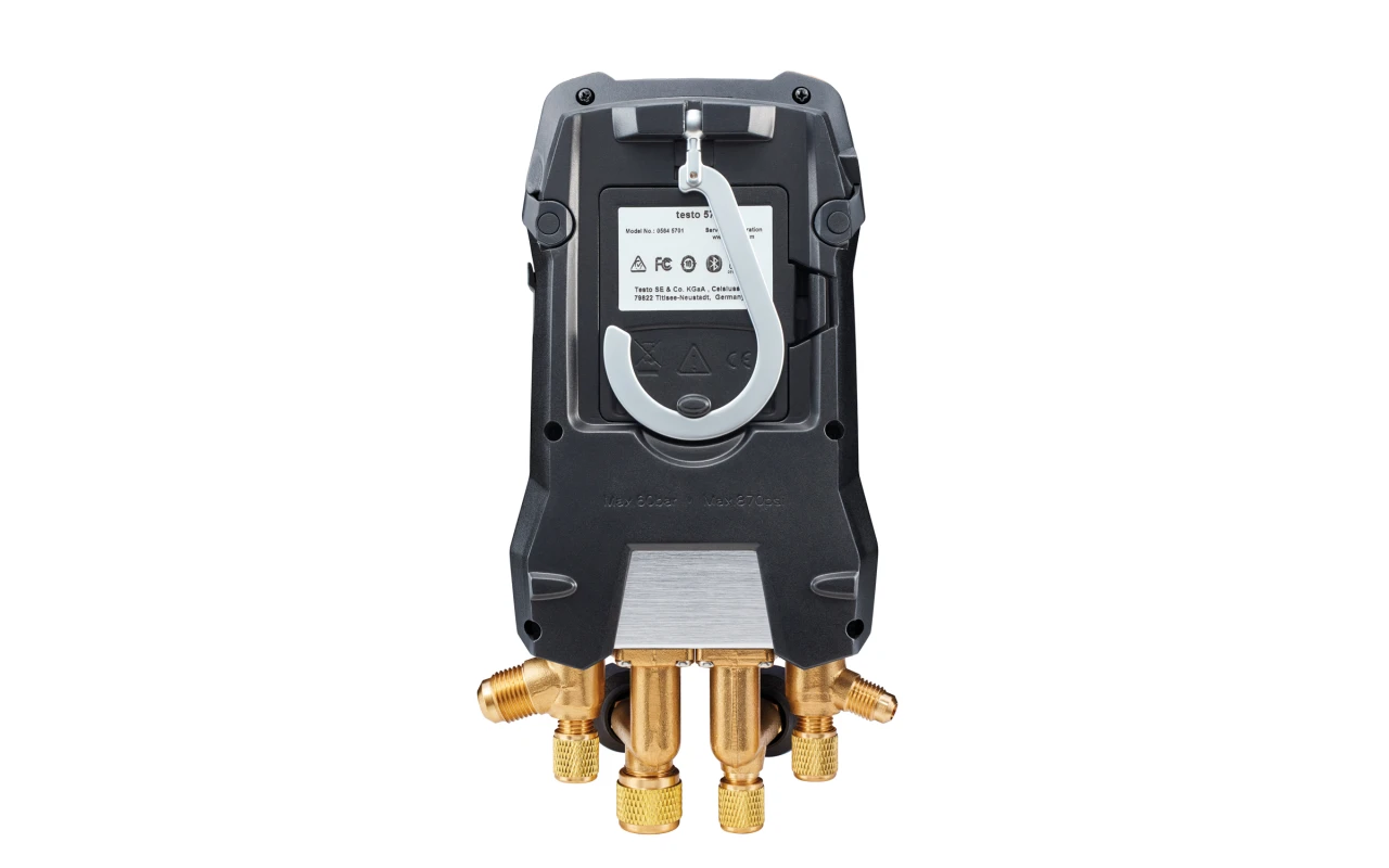 testo 570s Smart Vacuum Kit - Smart digital manifold with wireless vacuum and clamp temperature probes - Image 3