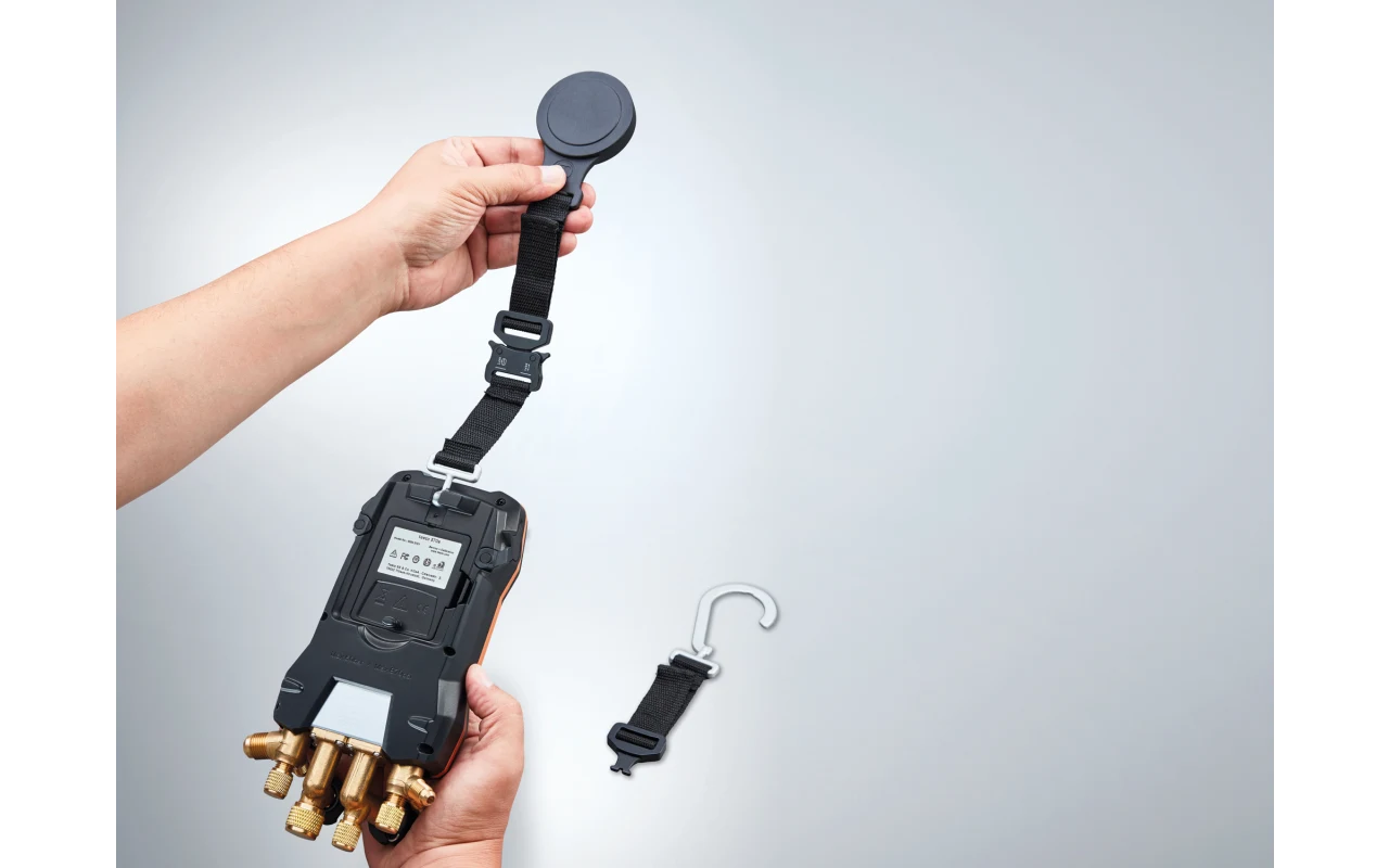 testo 570s Smart Vacuum Kit - Smart digital manifold with wireless vacuum and clamp temperature probes - Image 8