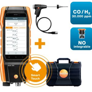 Testo 300 Next Level Longlife Kit 2 - Flue Gas Analyzer (O2, CO H2-compensated up to 30,000 ppm, NO - can be retrofitted)