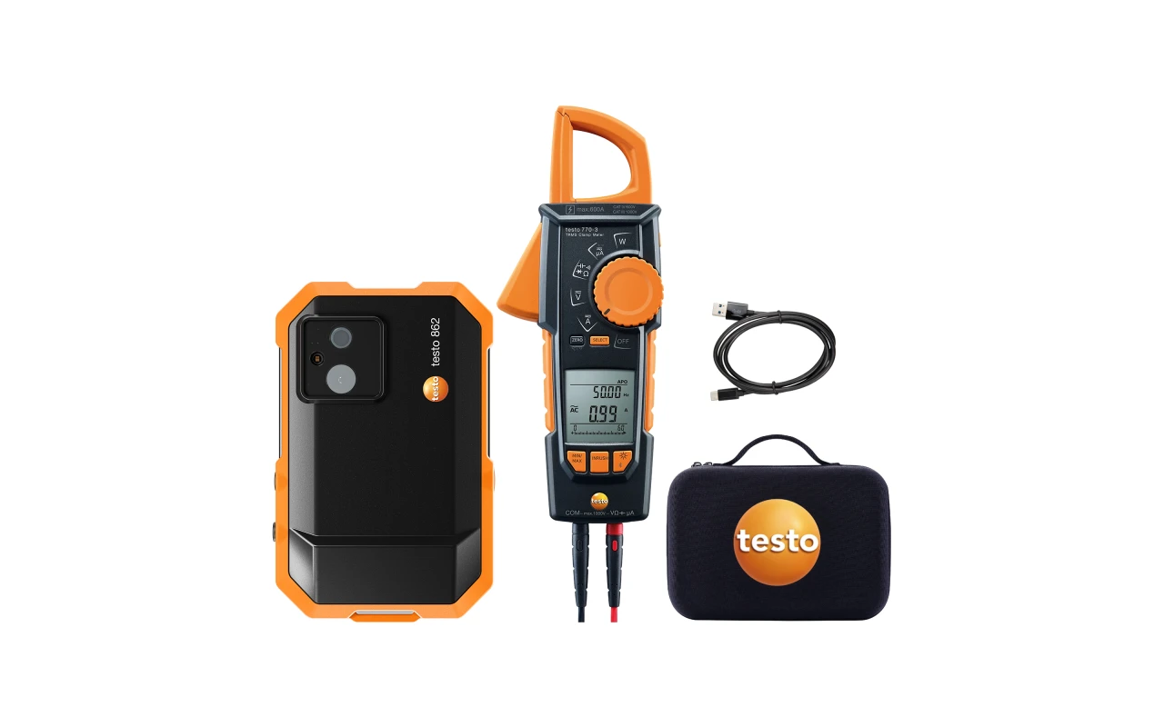 Testo 862-2 - Thermal Imager (256 x 192 pixels) and Clamp Meter - Electrical Kit