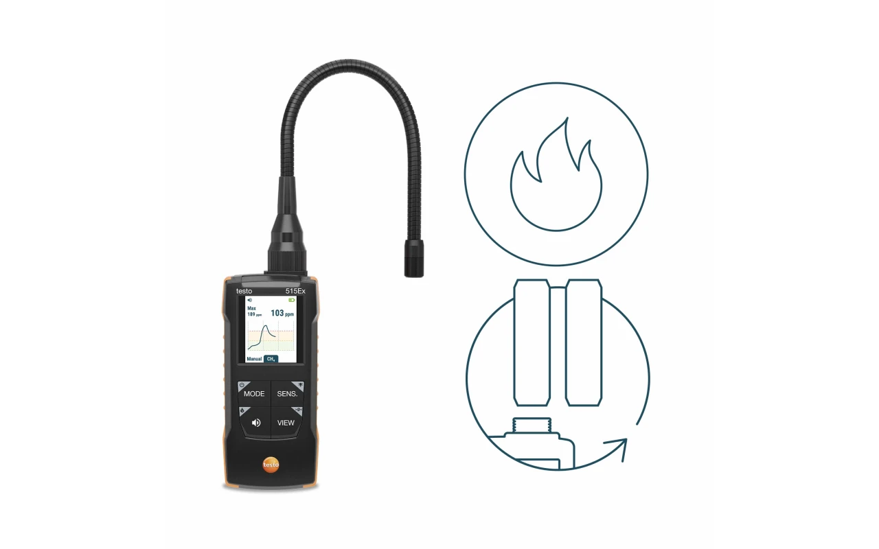 Testo 515 Ex - Combination Leak Detector (Gas) - Image 3